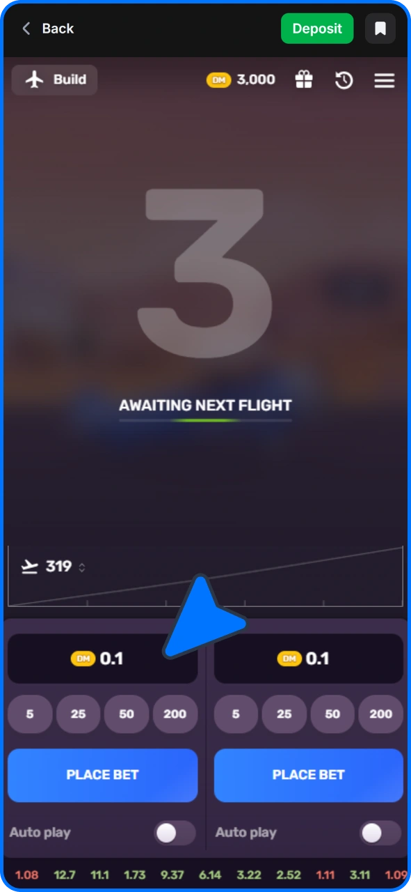 Set your bet amount before 1win Aviatrix round.